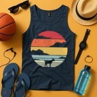 Goat Shirts Retro Style Goat Tank Top thumb 4
