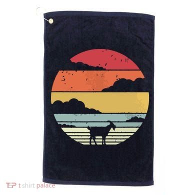 Goat Shirts Retro Style Goat Golf Towel