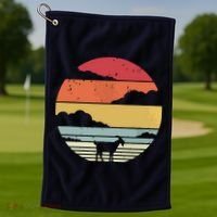 Goat Shirts Retro Style Goat Golf Towel thumb 1