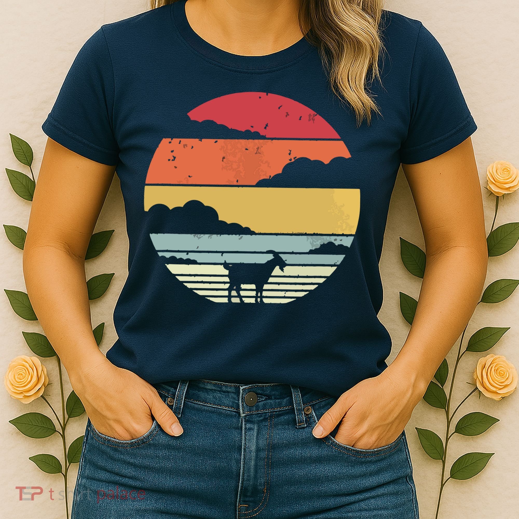 Goat Shirts Retro Style Goat Women's T-Shirt