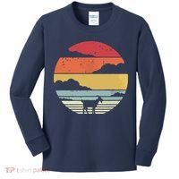 Goat Shirts Retro Style Goat Kids Long Sleeve Shirt thumb 0