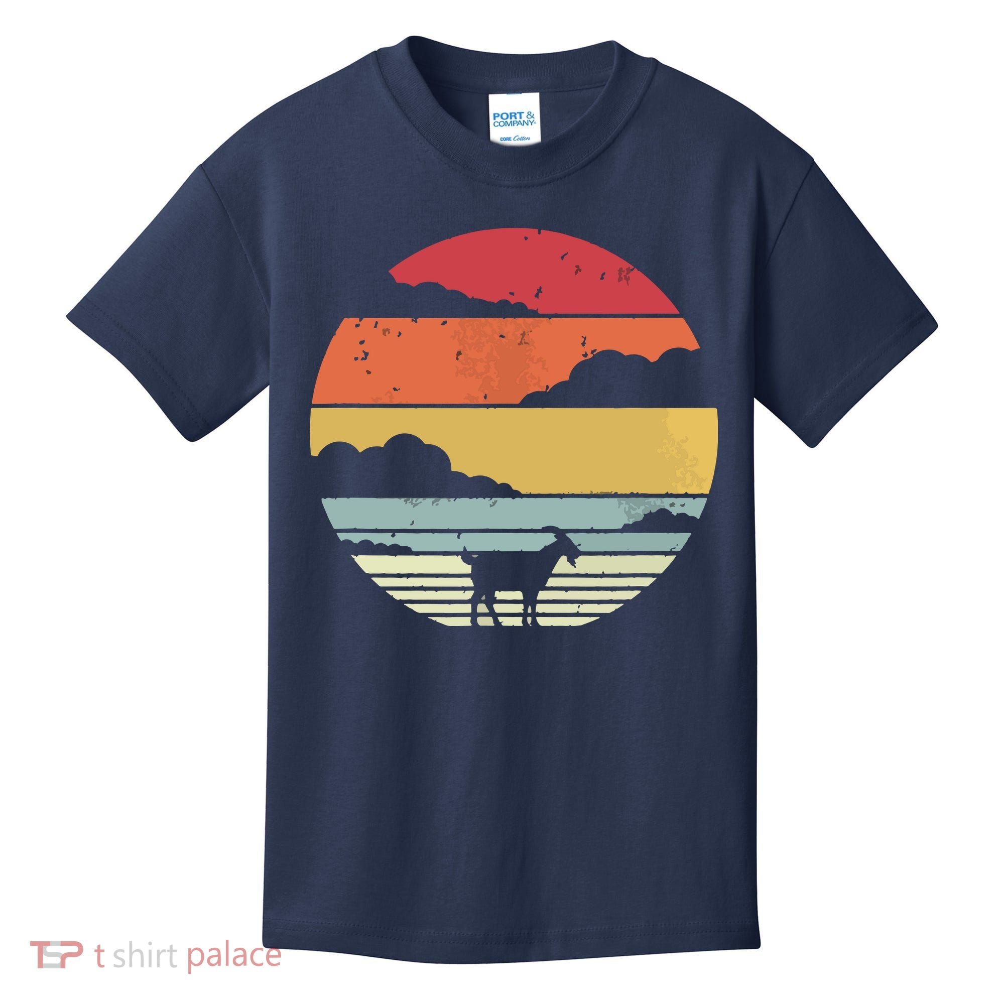 Goat Shirts Retro Style Goat Kids T-Shirt