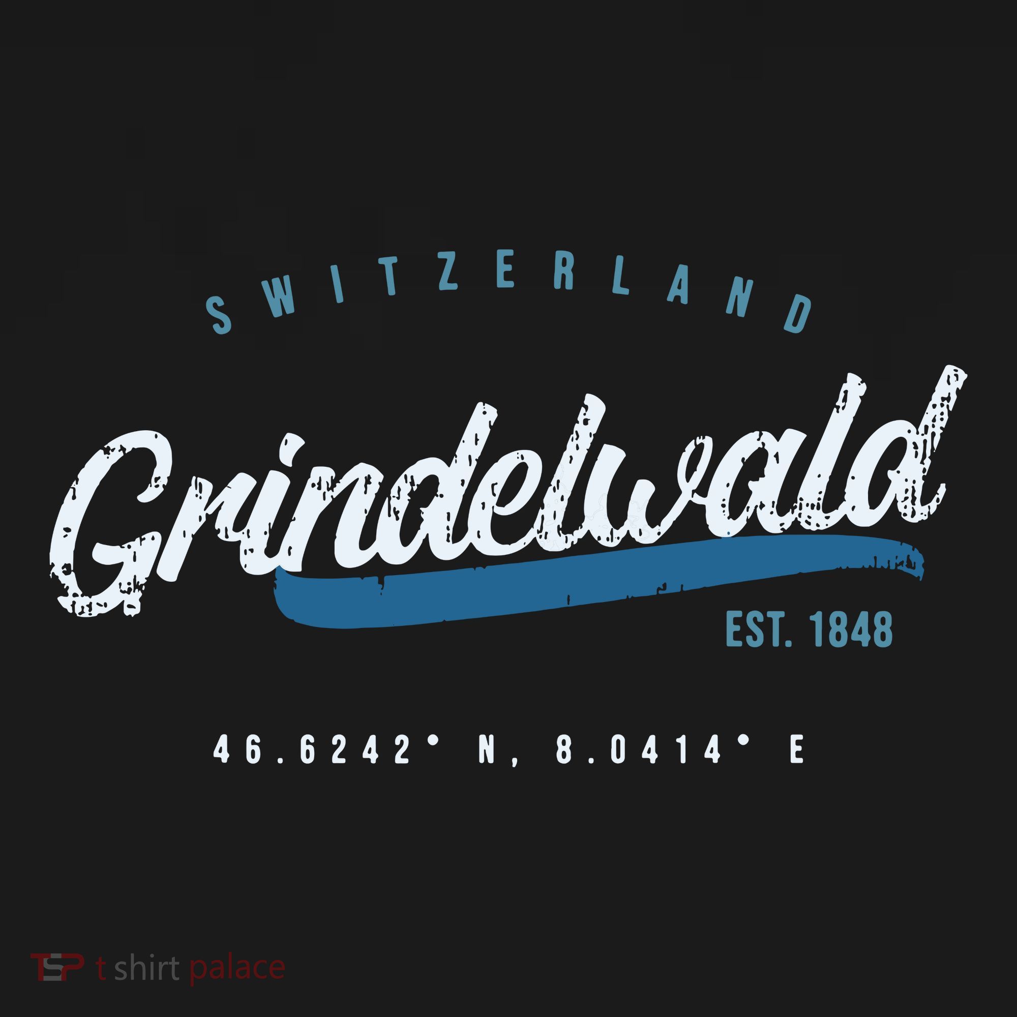 Grindelwald Switzerland Retro T Hoodie