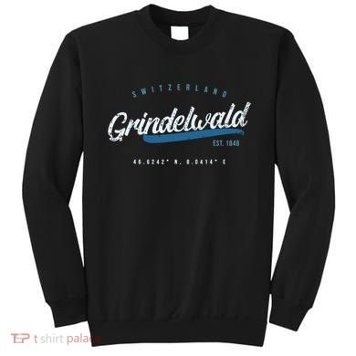 Grindelwald Switzerland Retro T Sweatshirt