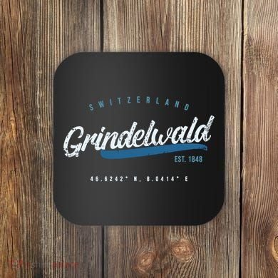 Grindelwald Switzerland Retro T Coaster