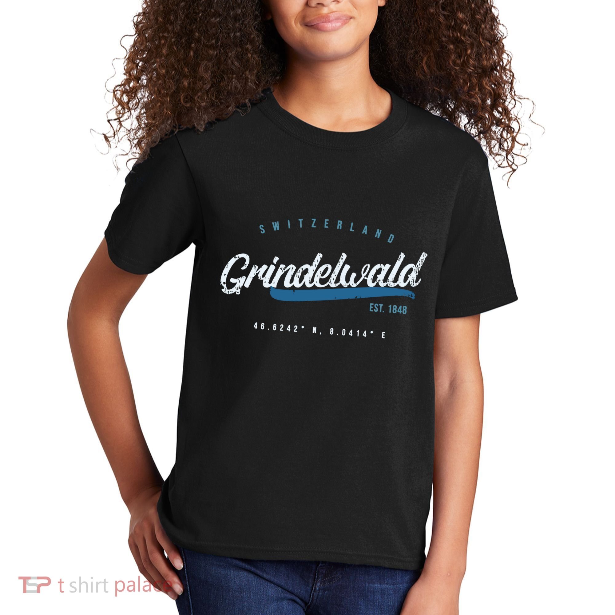 Grindelwald Switzerland Retro T Kids T-Shirt