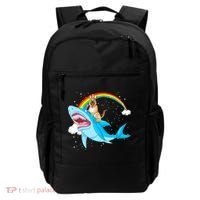 German Shepherd Riding Shark Backpack thumb 0