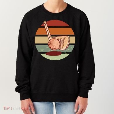 Golf Sunset Retro Women's Sweatshirt