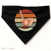 Golf Sunset Retro USA-Made Doggie Bandana thumb 0