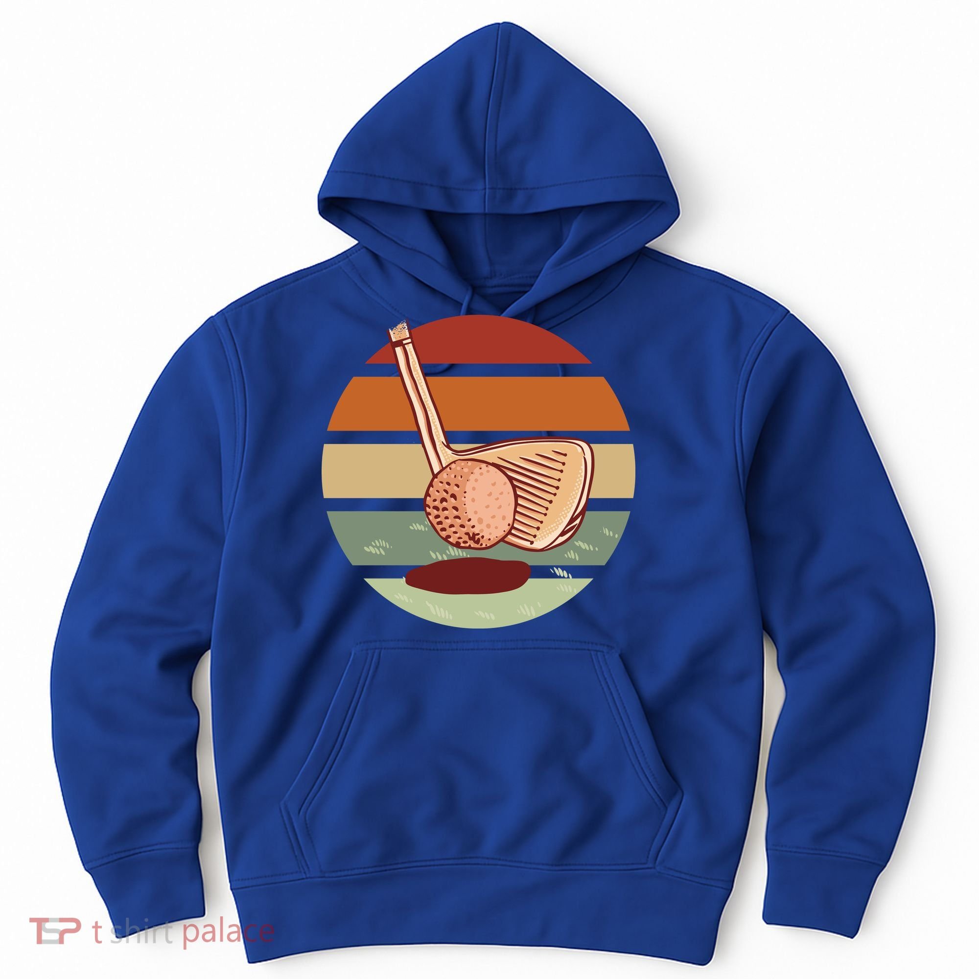 Golf Sunset Retro Hoodie