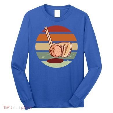 Golf Sunset Retro Long Sleeve Shirt