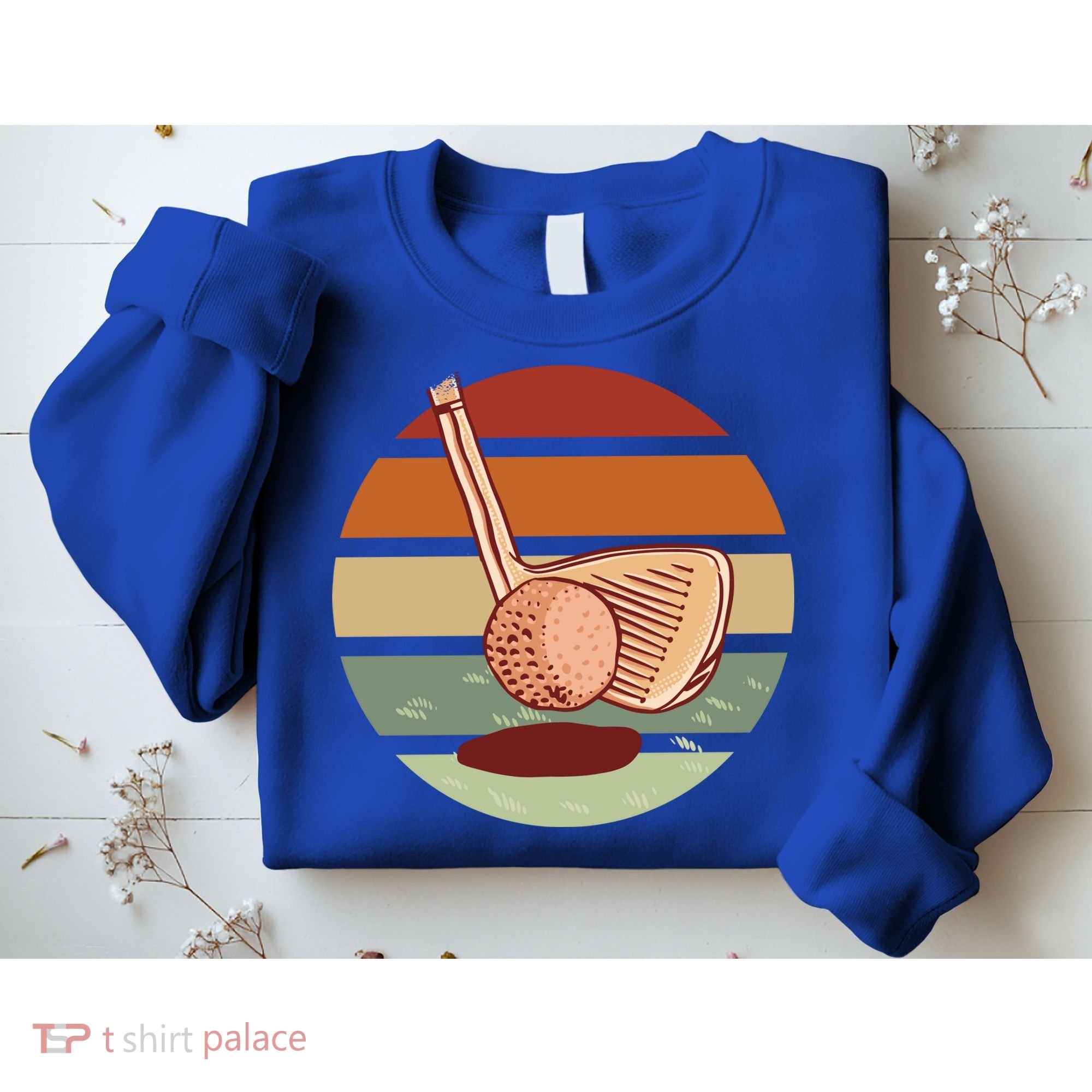 Golf Sunset Retro Sweatshirt