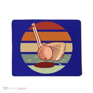 Golf Sunset Retro Mousepad