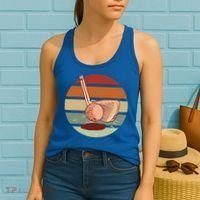 Golf Sunset Retro Women's Tank Top thumb 2