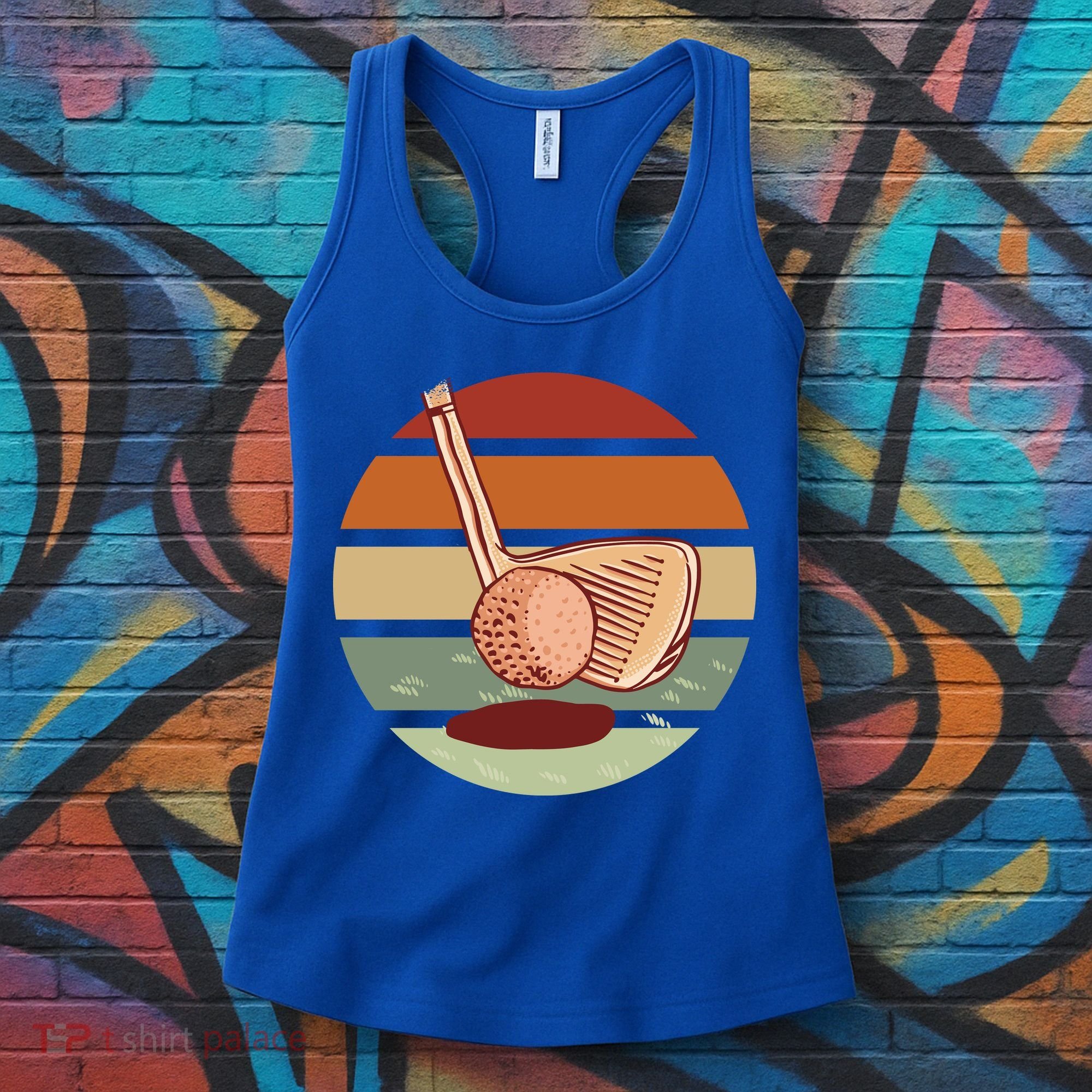 Golf Sunset Retro Women's Tank Top