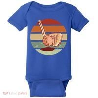 Golf Sunset Retro Baby Bodysuit thumb 0