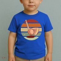 Golf Sunset Retro Toddler T-Shirt thumb 2