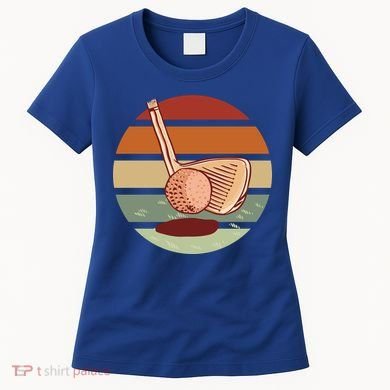 Golf Sunset Retro Women's T-Shirt