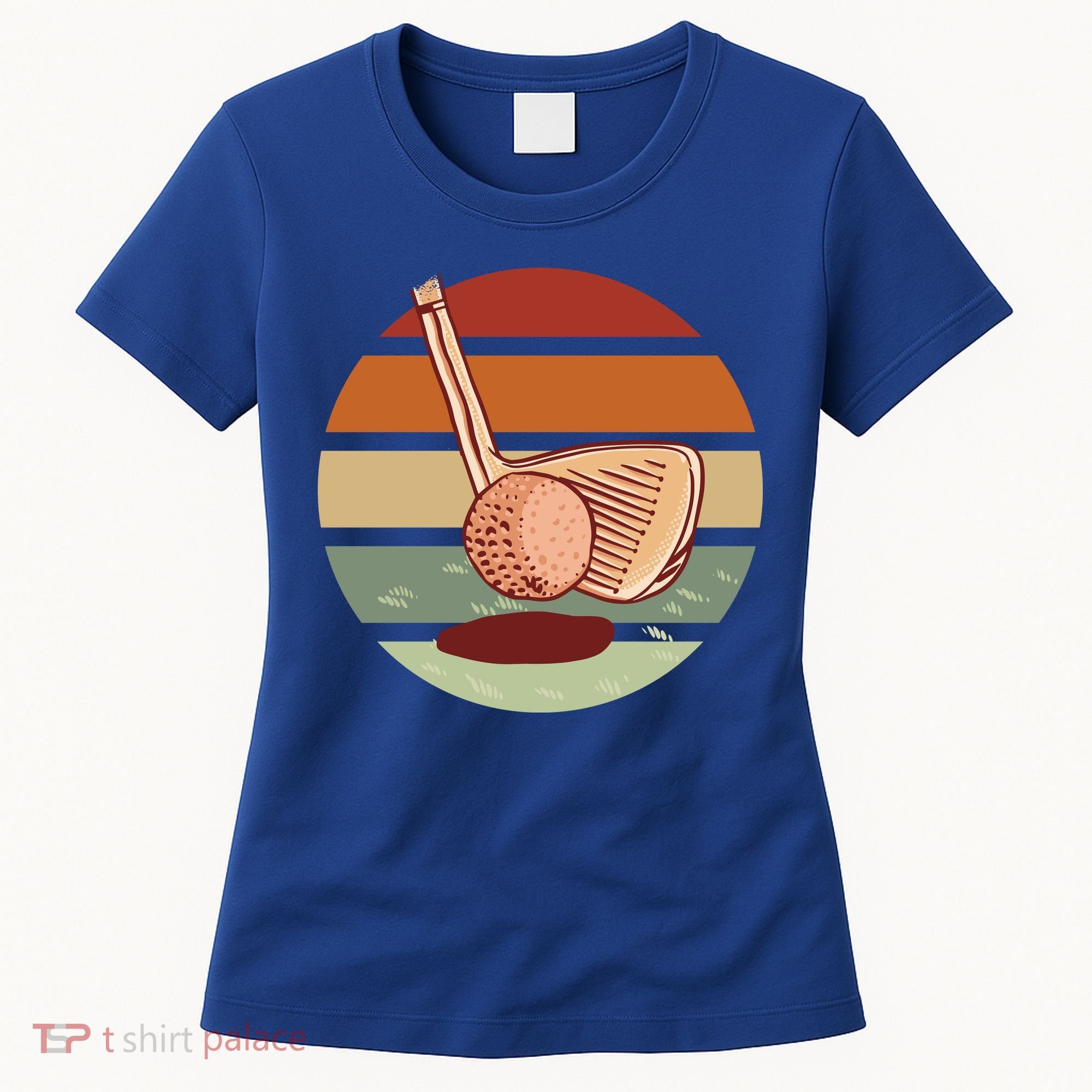 Golf Sunset Retro Women's T-Shirt