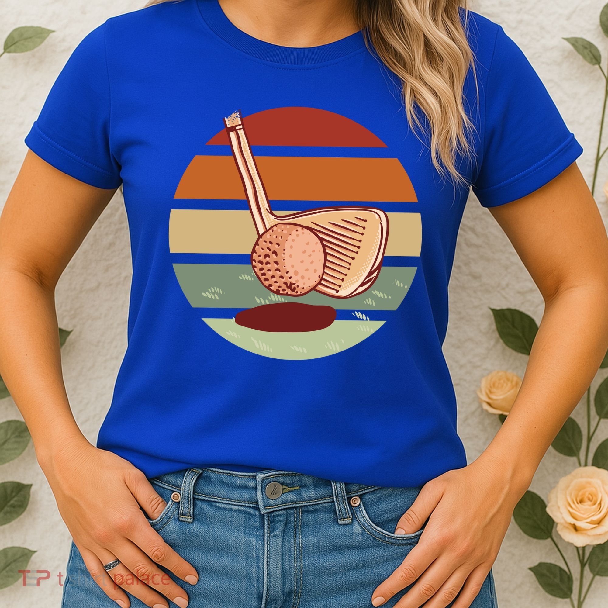 Golf Sunset Retro Women's T-Shirt
