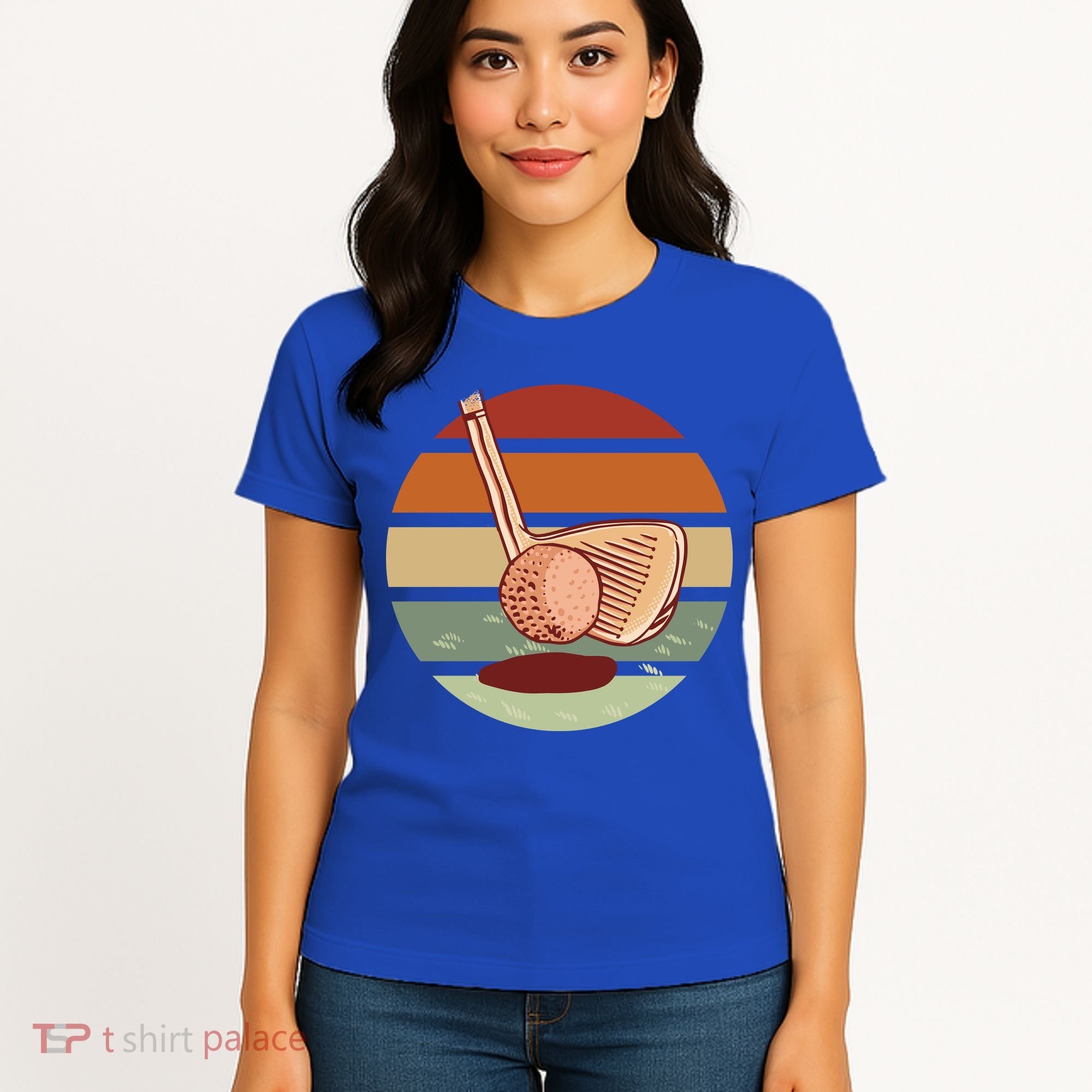Golf Sunset Retro Women's T-Shirt