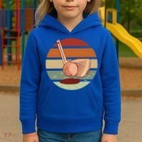 Golf Sunset Retro Kids Hoodie thumb 3
