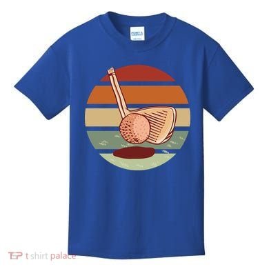 Golf Sunset Retro Kids T-Shirt