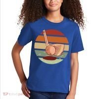 Golf Sunset Retro Kids T-Shirt thumb 2