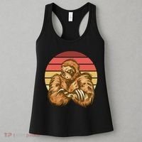 Grumpy Sloth Retro Sunset Women's Tank Top thumb 3