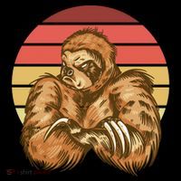 Grumpy Sloth Retro Sunset Visor thumb 3