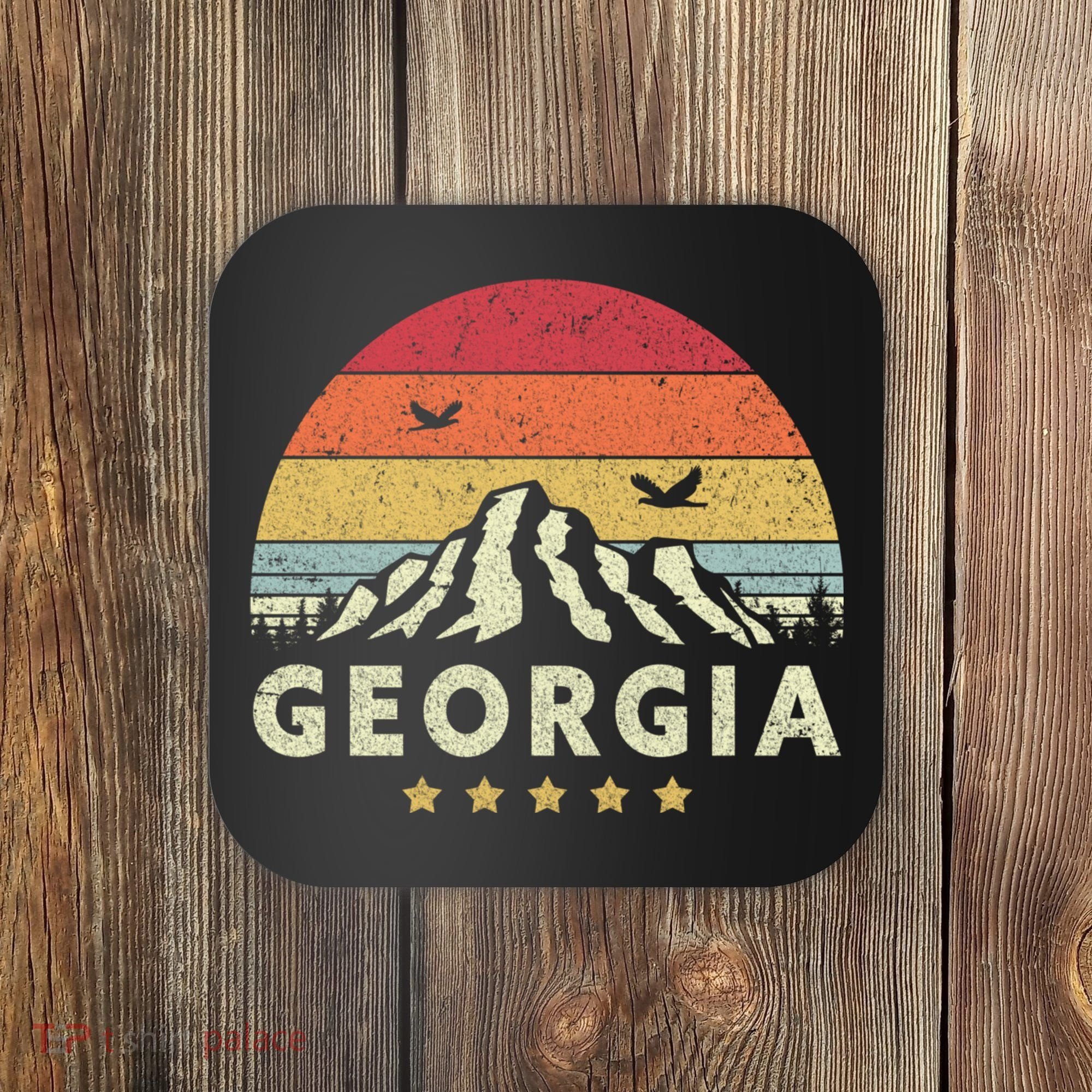 Georgia Shirt. Retro Style GA, USA Coaster