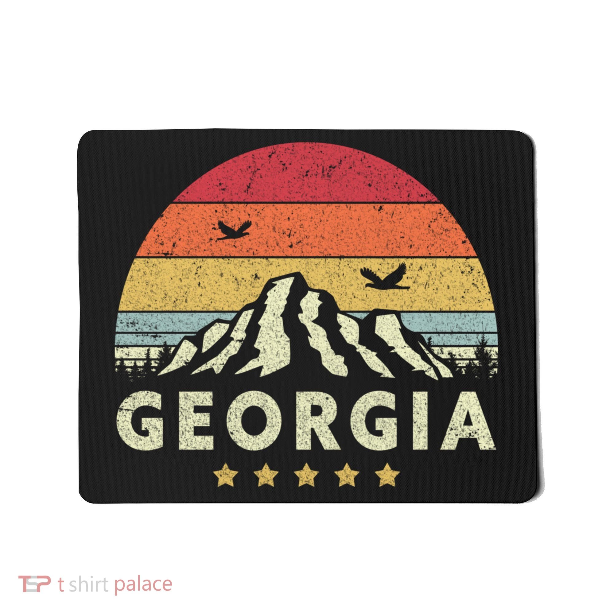Georgia Shirt. Retro Style GA, USA Mousepad