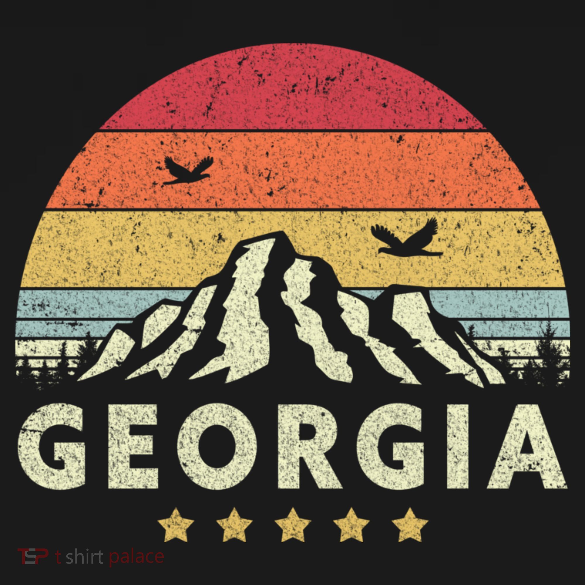 Georgia Shirt. Retro Style GA, USA Women's Tank Top
