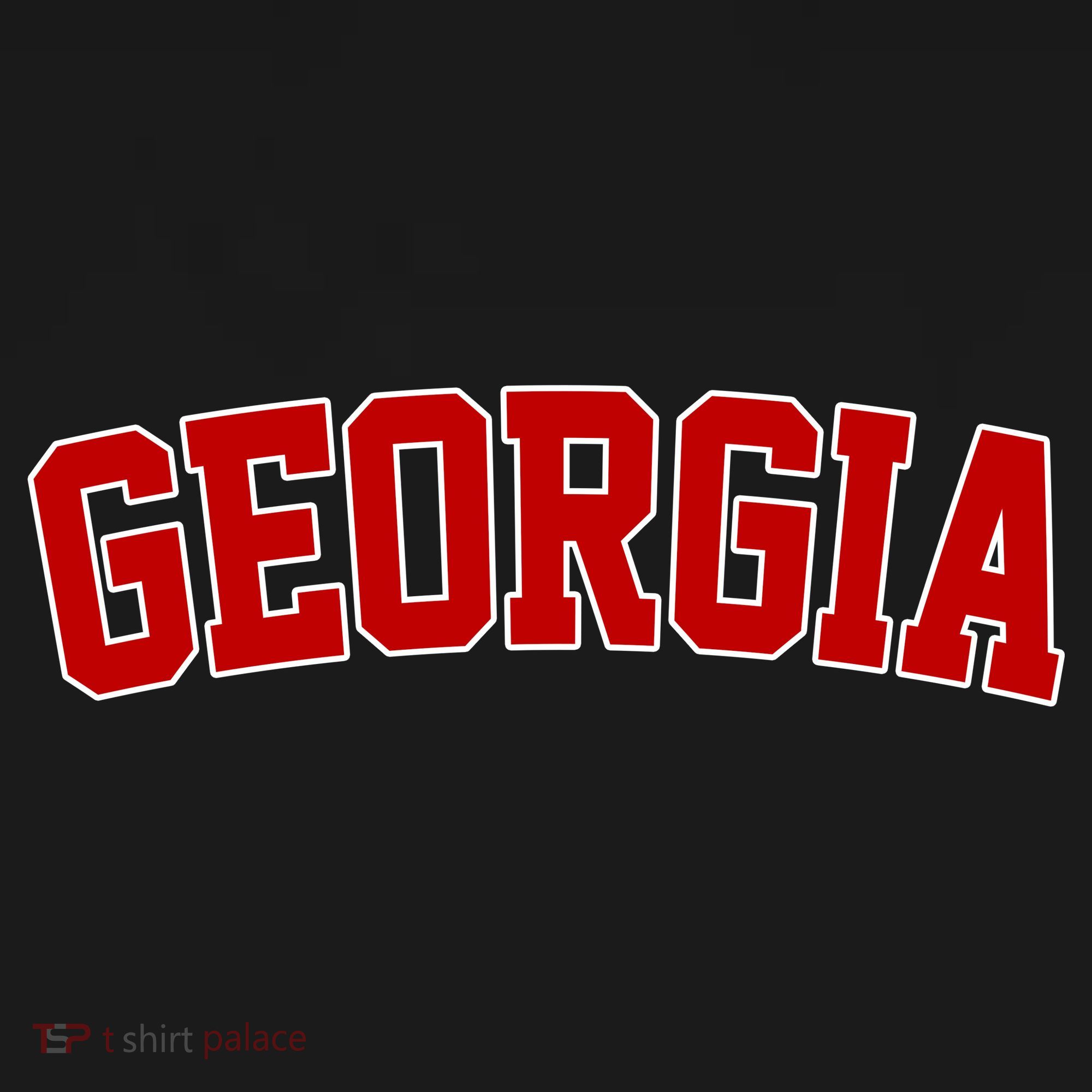 Georgia State Retro Ornament