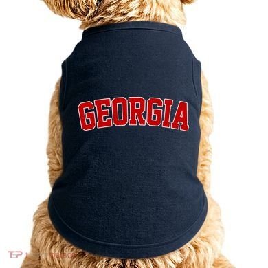 Georgia State Retro Doggie Tank