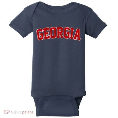 Georgia State Retro Baby Bodysuit