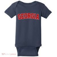 Georgia State Retro Baby Bodysuit thumb 0