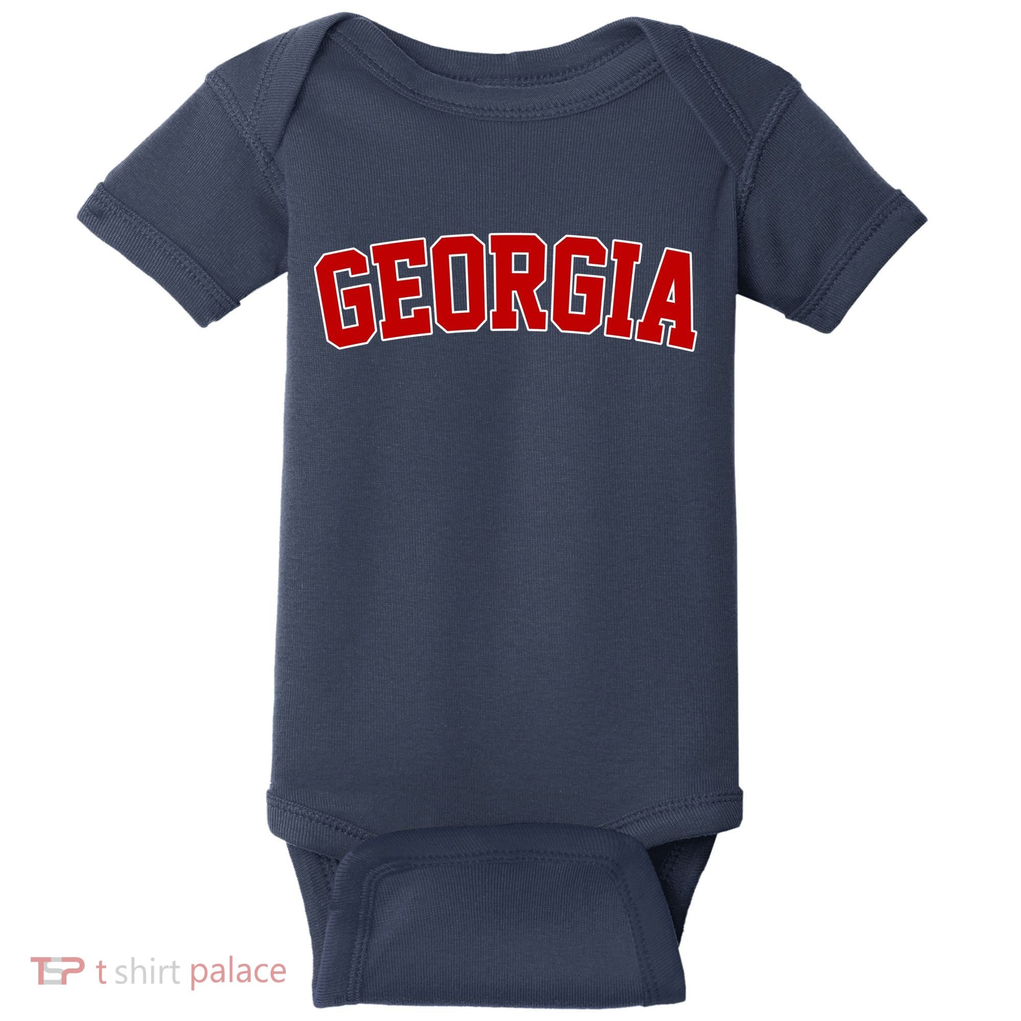 Georgia State Retro Baby Bodysuit