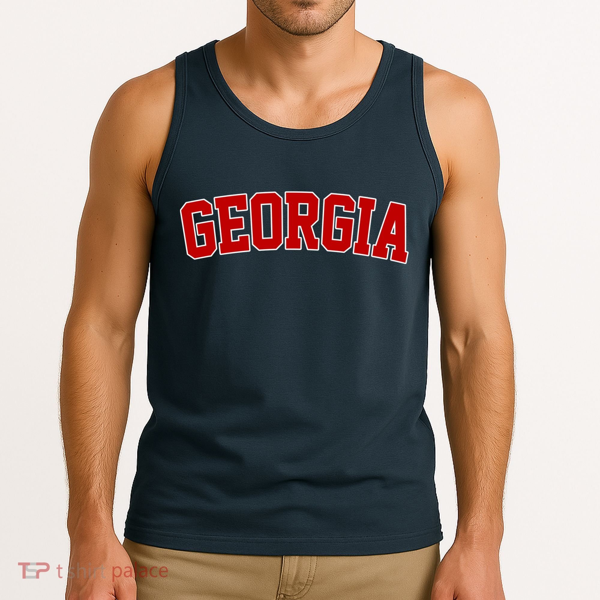 Georgia State Retro Tank Top