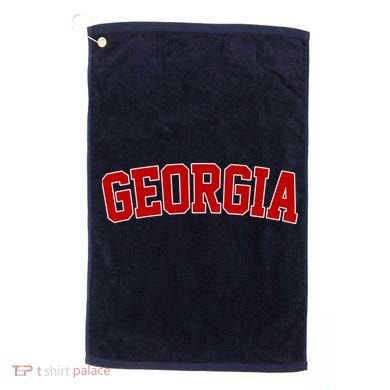Georgia State Retro Golf Towel