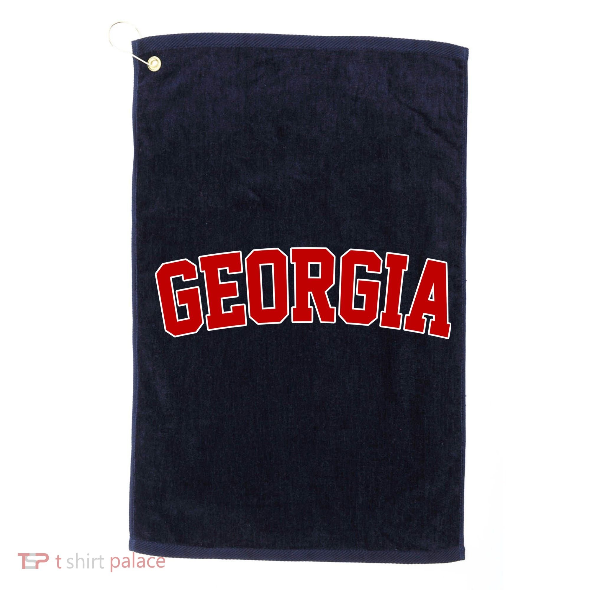 Georgia State Retro Golf Towel