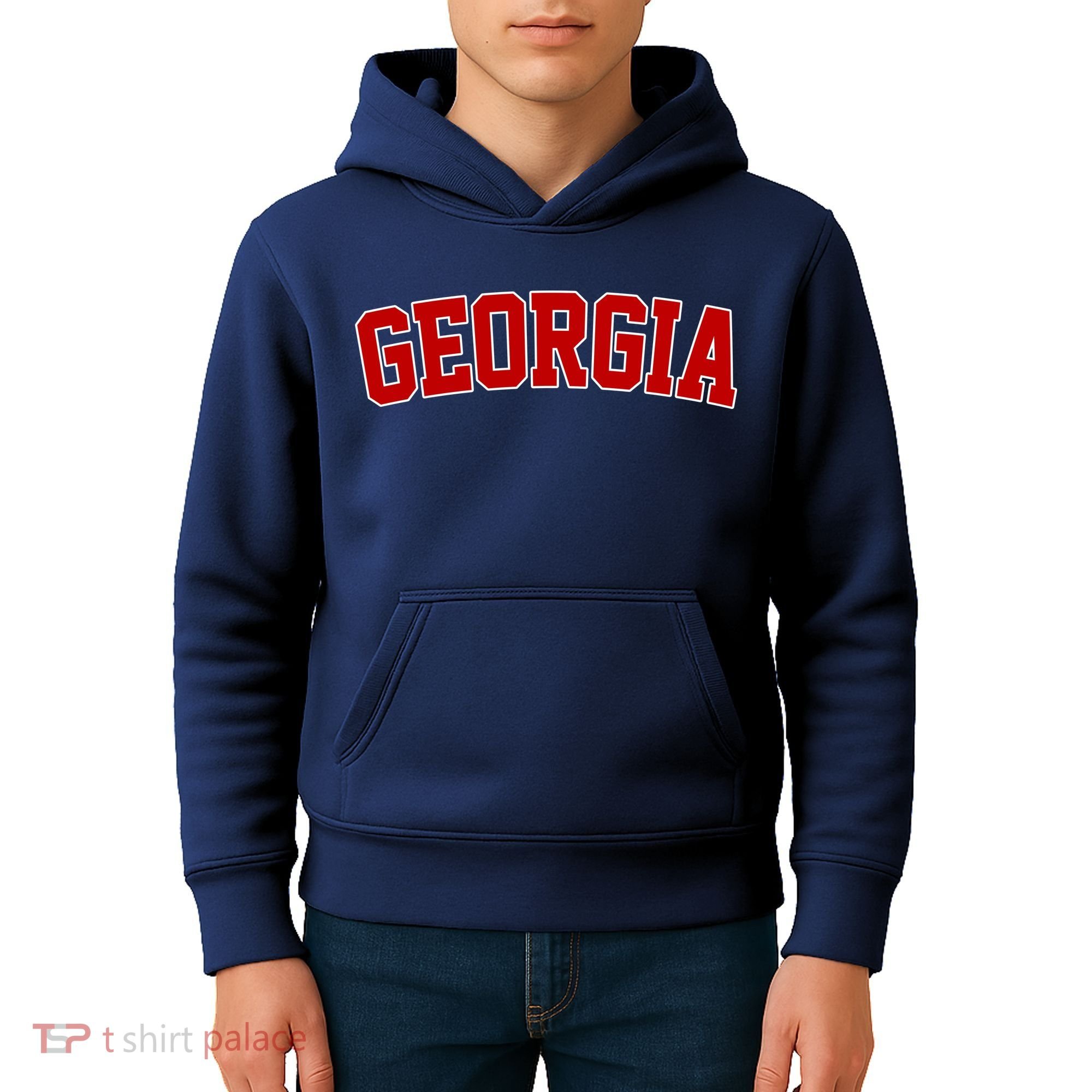 Georgia State Retro Kids Hoodie