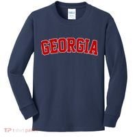 Georgia State Retro Kids Long Sleeve Shirt thumb 0