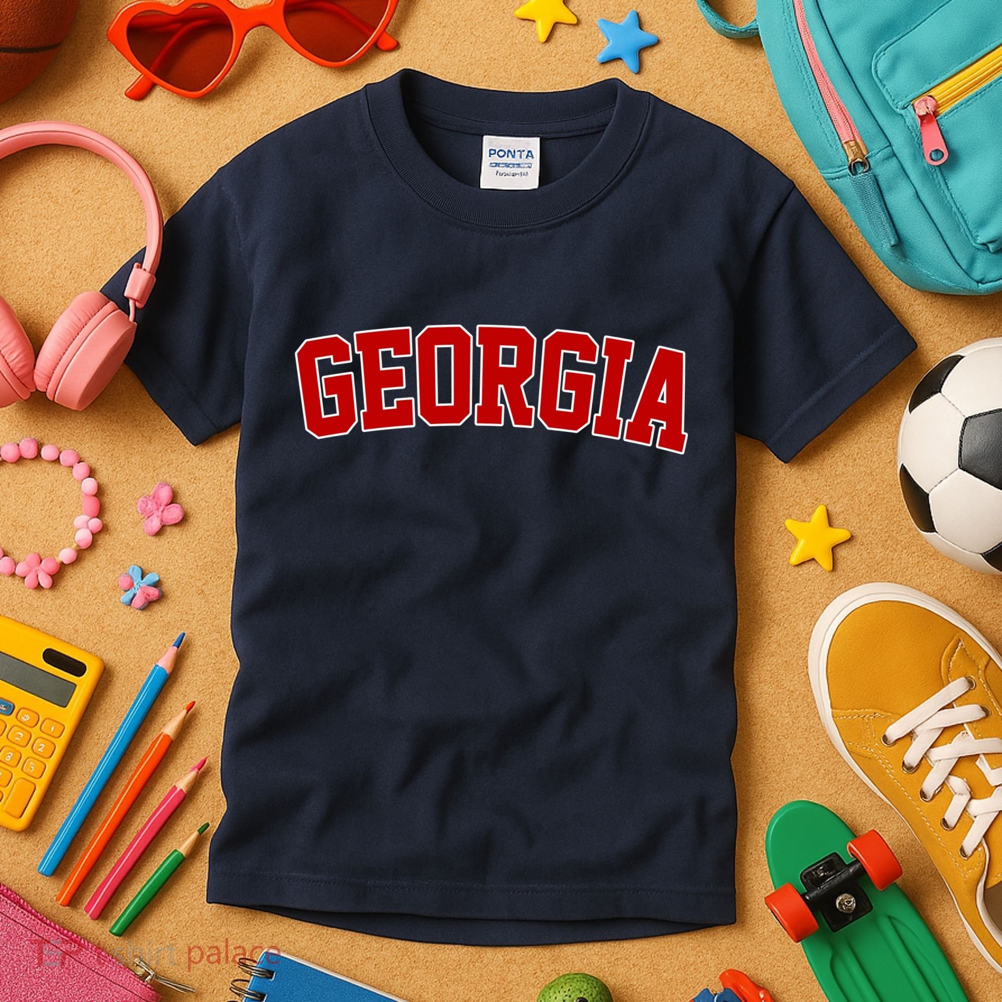 Georgia State Retro Kids T-Shirt