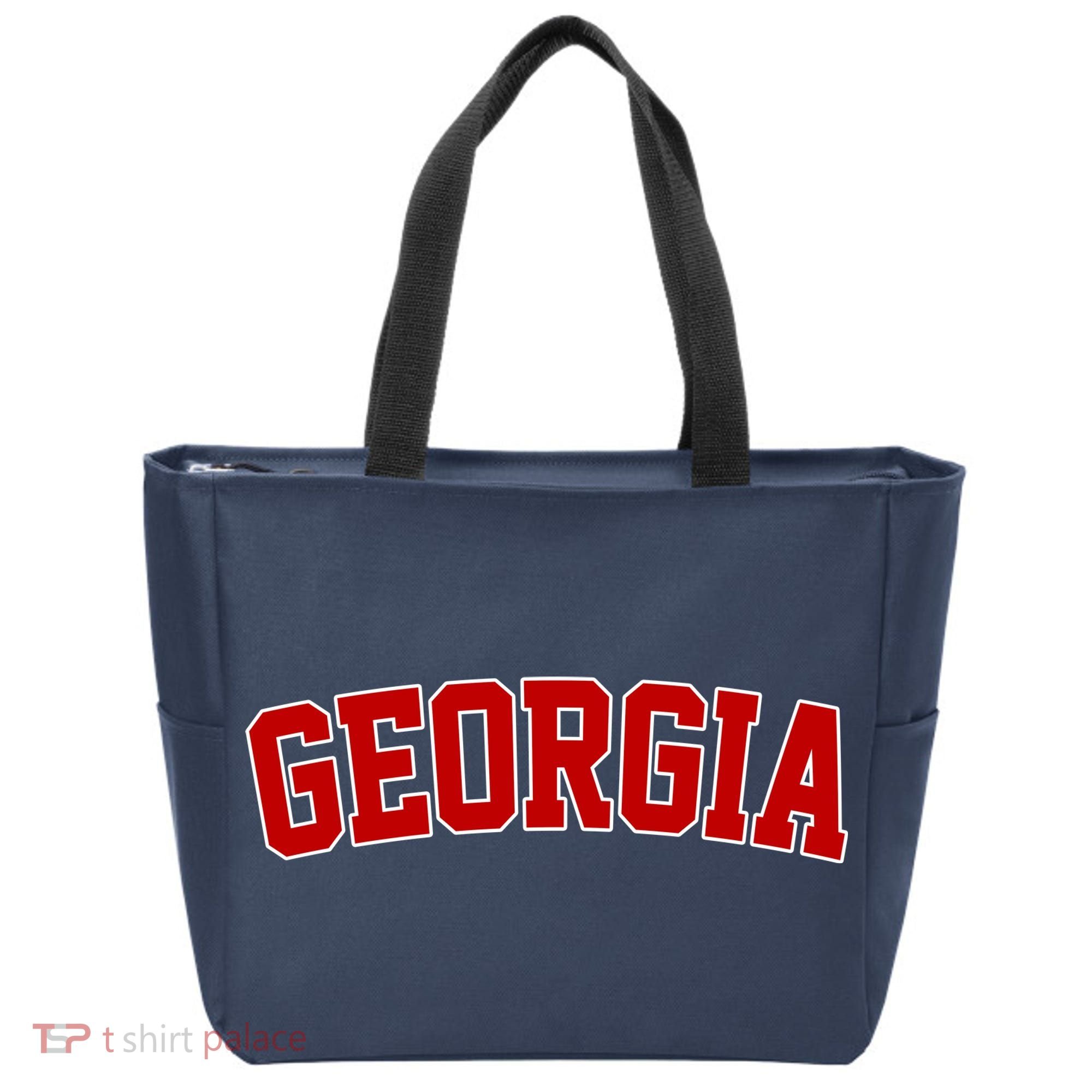 Georgia State Retro Tote Bag