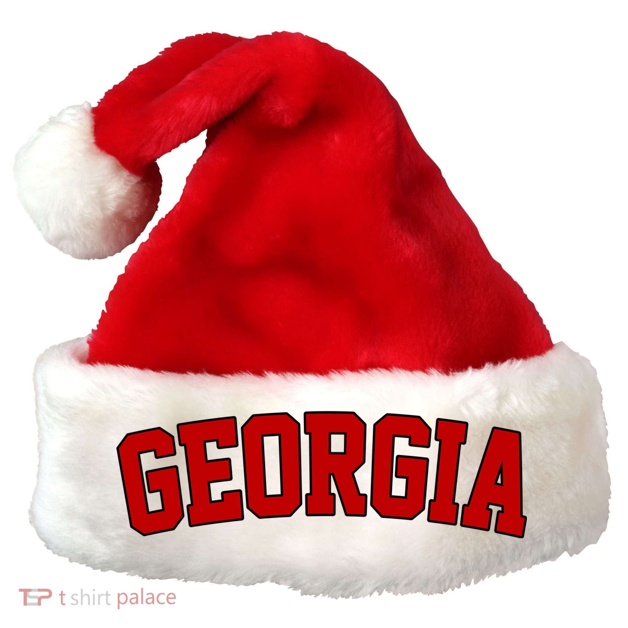 Georgia State Retro Santa Hat