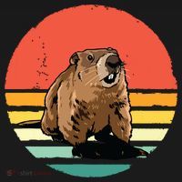Groundhog Shirts Retro Style Rodent Animal Groundhogs Day Backpack thumb 2