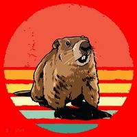 Groundhog Shirts Retro Style Rodent Animal Groundhogs Day Santa Hat thumb 1