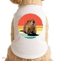 Groundhog Shirts Retro Style Rodent Animal Groundhogs Day Doggie Tank thumb 0