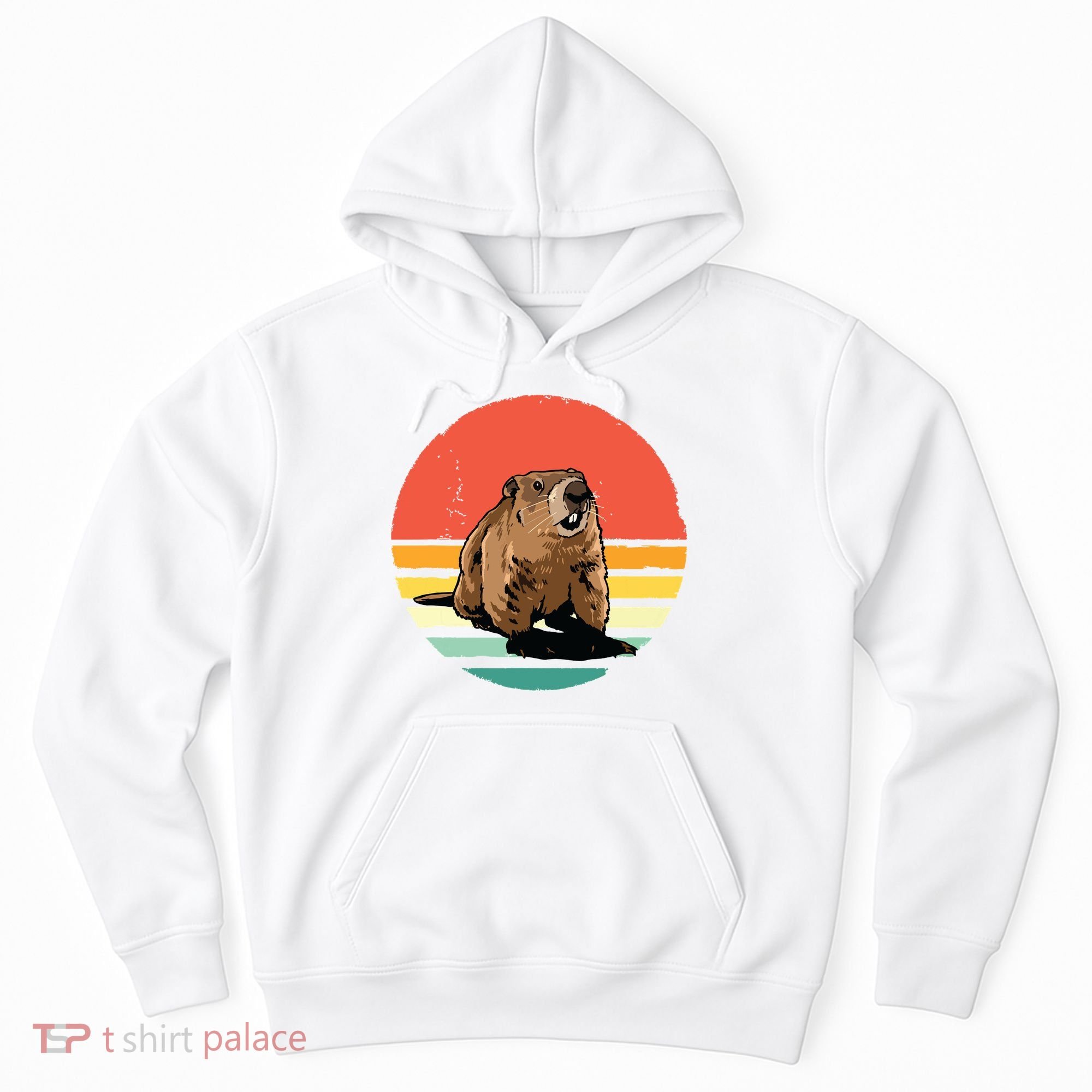 Groundhog Shirts Retro Style Rodent Animal Groundhogs Day Hoodie